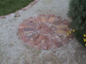 Country Garden Paving Feature